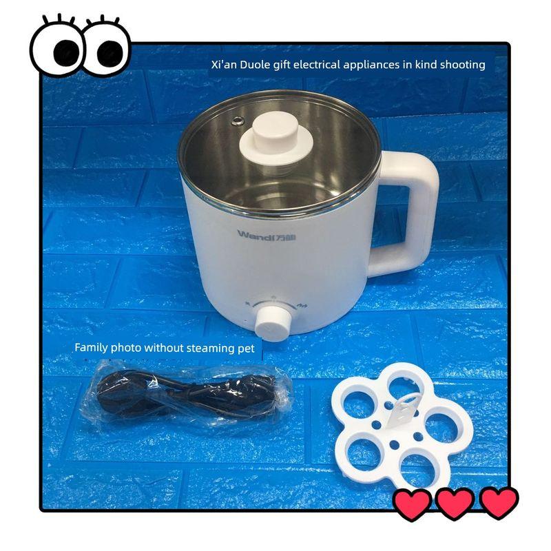 

Многофункциональные горшки Wandi WD-7716 Электрический котел 304 Нержавеющая сталь Студенческое общежитие Рисоварка с пароваркой Большая вместимость White 1.6L without cage