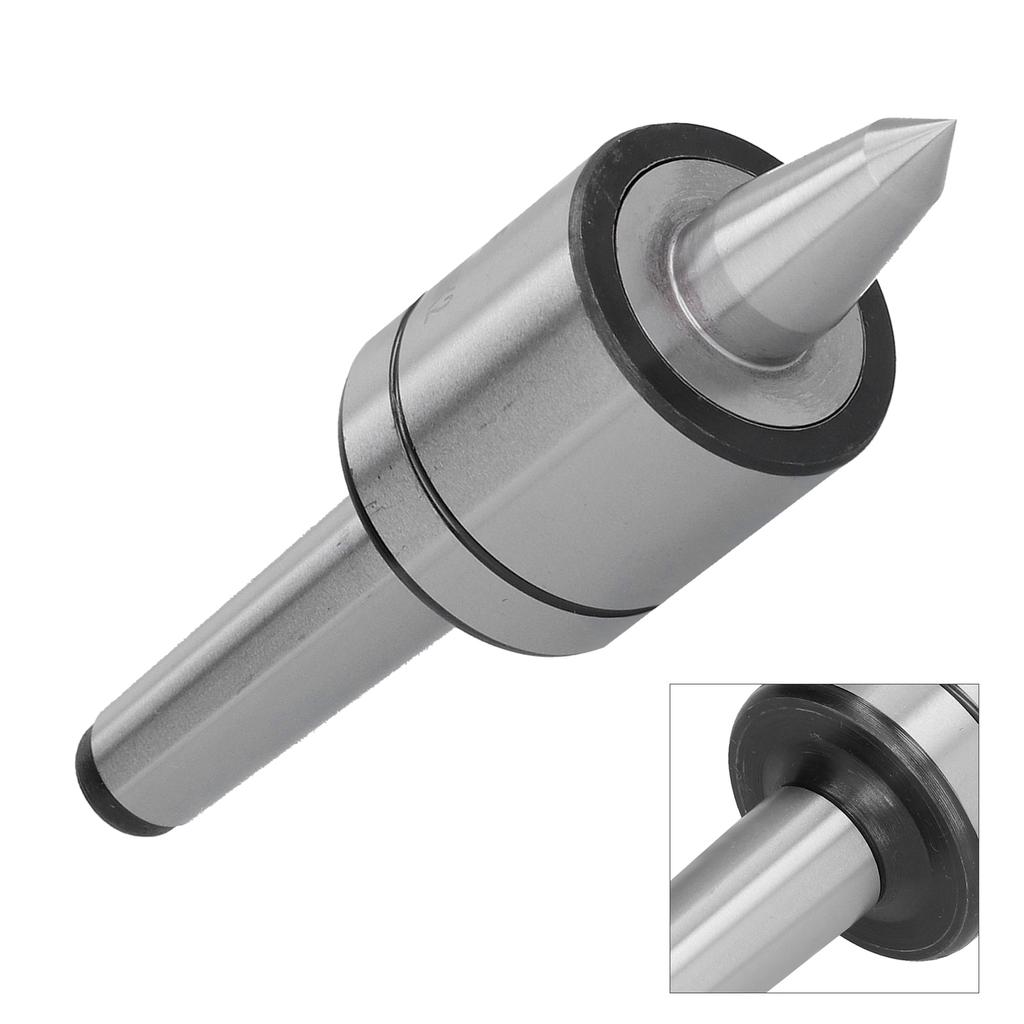 Live Center Woodworking 60° Morse Tapered Turn Tailstock Revolving Lathe Tool MK2‑1 Slot Morse Taper Center Revolving Center