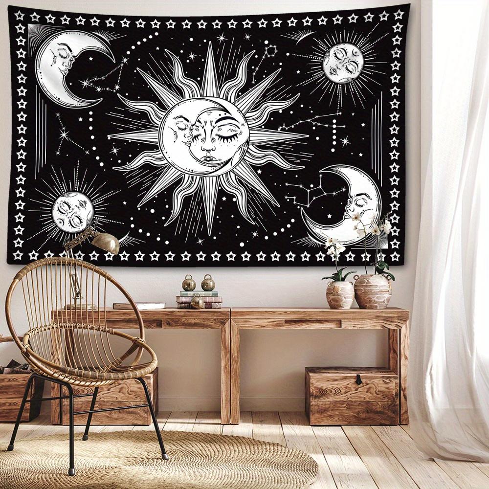 1pc Child of the Sun and Moon Tapestry Wall Hanging, Room Decor, Bedroom Decor, Living Room Background, Natural Style Backdrop Cloth, Tapestry