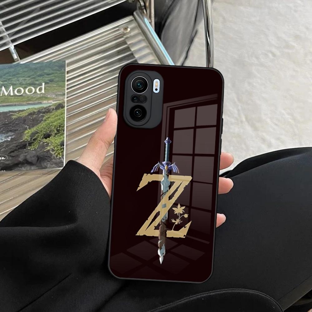 Cartoon Anime Game Z-Zelda Phone Case for Xiaomi 14 13 12 11 13t 12t 11t POCO M6 M5 X6 X5 F6 F5 Ultra Pro Lite 5G toughened glas