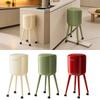 Trash Can with Wheels, Waste Container High Lid, Multifunctional Storage Bin, Paper