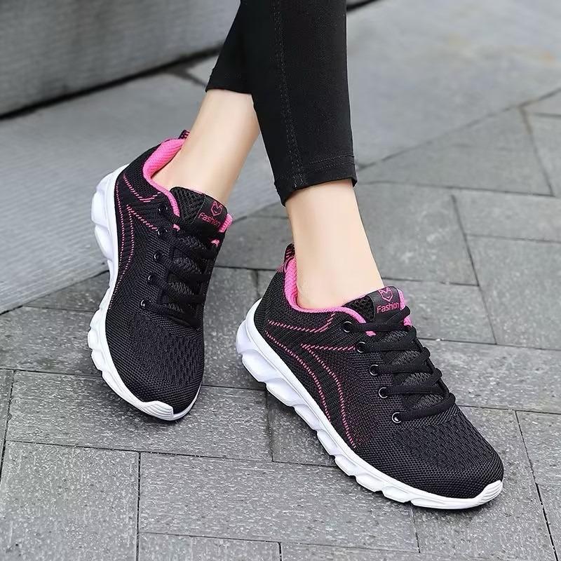 Damen Rutschfeste Langlebige Küchen-Sneaker Schwarz Arbeitsschuhe Komfort Freizeitschuhe