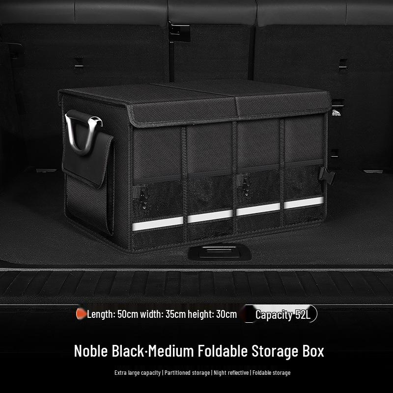 Foldable Waterproof Car Trunk Organizer: Multifunctional Vehicle Storage Box