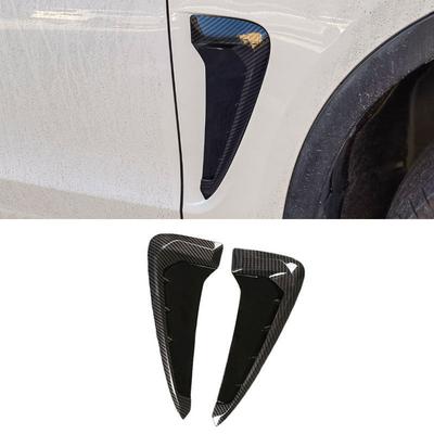 For BMW X5 F15 2014 2015 2016 2017 Carbon Fiber Texture Car Styling Side Wing Air Flow Fender Grill Outlet Intake Vent Trim