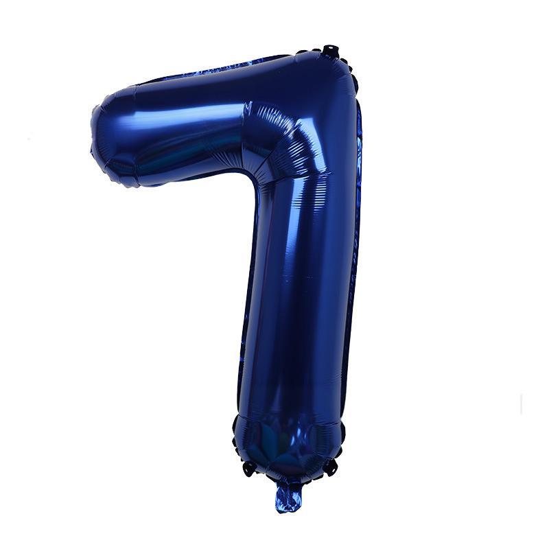 32 Inch Digital Aluminum Film Balloon, Medium Digital Gold Silver Red Black Gradual Change Color Birthday Decoration Wedding Party Balloon