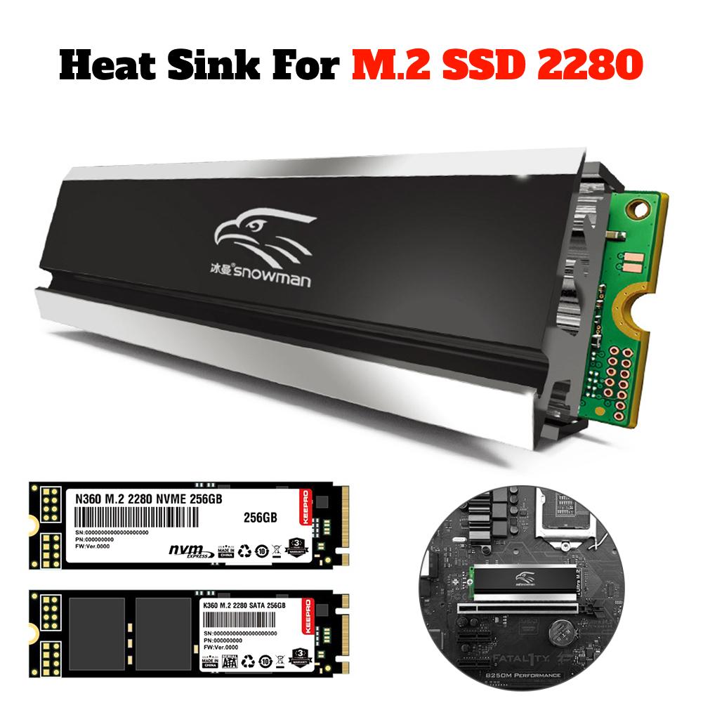 

Охладитель с термоподушкой M.2 SSD NVMe 2280 Твердотельный радиатор жесткого диска m 2 радиатор Охладитель NGFF PCI-E Алюминиевый радиатор