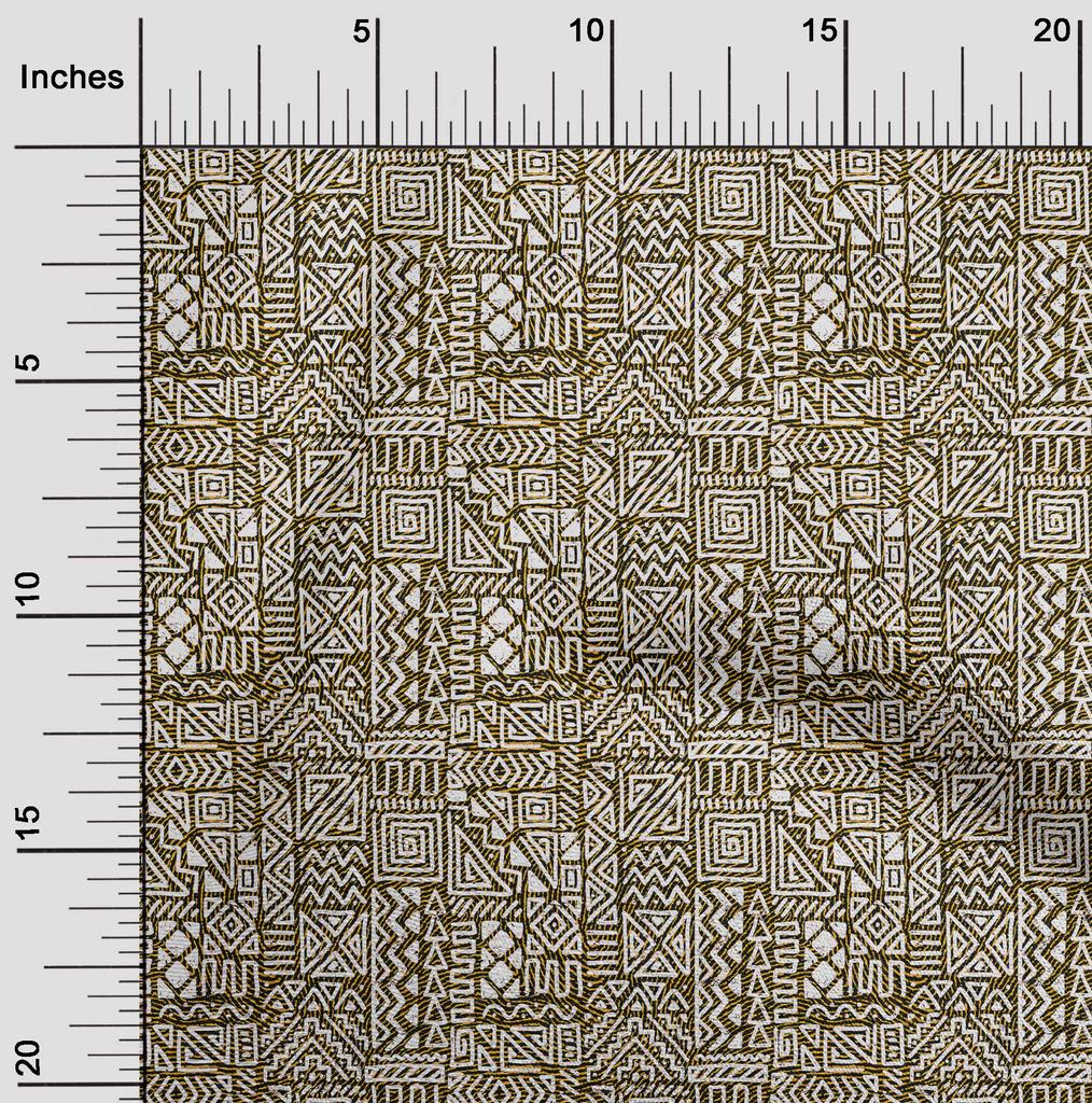 oneOone Cotton Flex Black Fabric African  Fabric For Sewing Printed Craft Fabric By The Yard 40 Inch