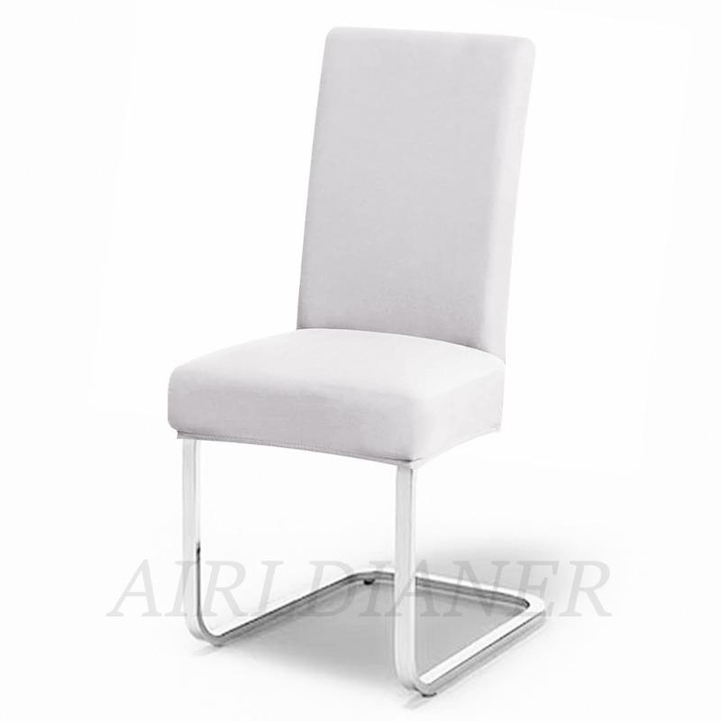 Solid Elastic Chair Seat Covers Spandex Plain Chair Covers Anti-dust Restaurant Chair Slipcover Wedding Office Dinning Chairs