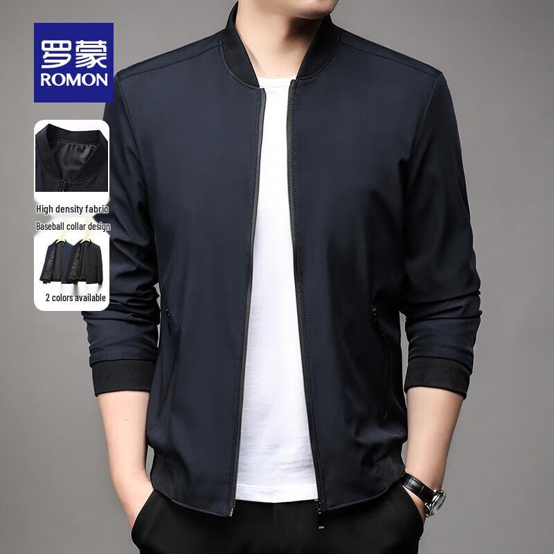 ROMON Men's Baseball Collar Business Casual Jacket 2399