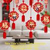 Red Color Blessing Character Pendant 3D Design New Year Ornament  Holiday Atmosphere