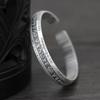 Thailändisches Silber Reichtumstransfer Pixiu Kupfermünze Herrenarmband mit dominanter männlicher und weiblicher Persönlichkeit Herz Klassisches Armband