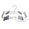 Folding Pants Rack Wardrobe Storage Multi-layer Trouser Clip Folding