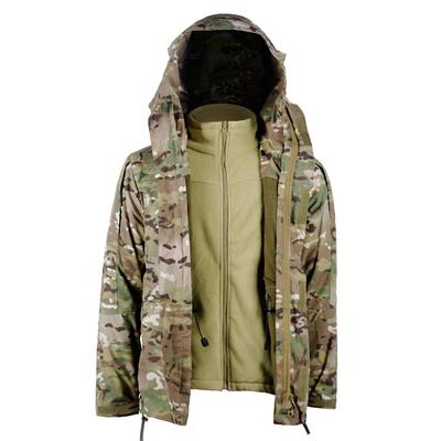 Bunda Fleece Kabát Černá Coyote Multicam Camouflage 4 barvy Ribstop Polyester Bavlněné bundy Muž Pánské oblečení Top