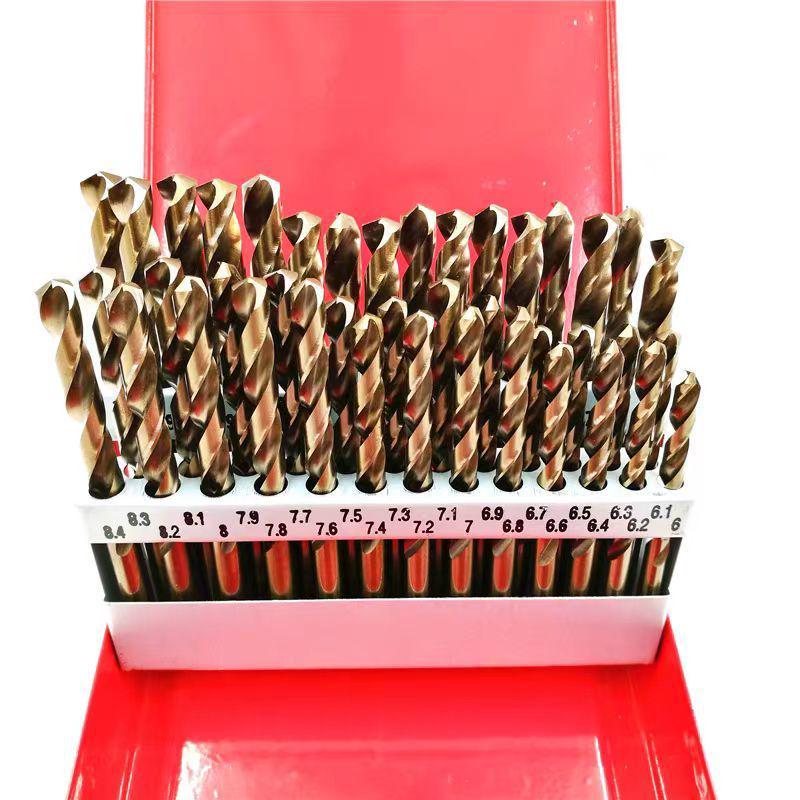 Stainless Steel Twist Drill Bit Set for Metal and Aluminum, Super Hard, Hand Drill, Straight Shank, Sizes 1-10.