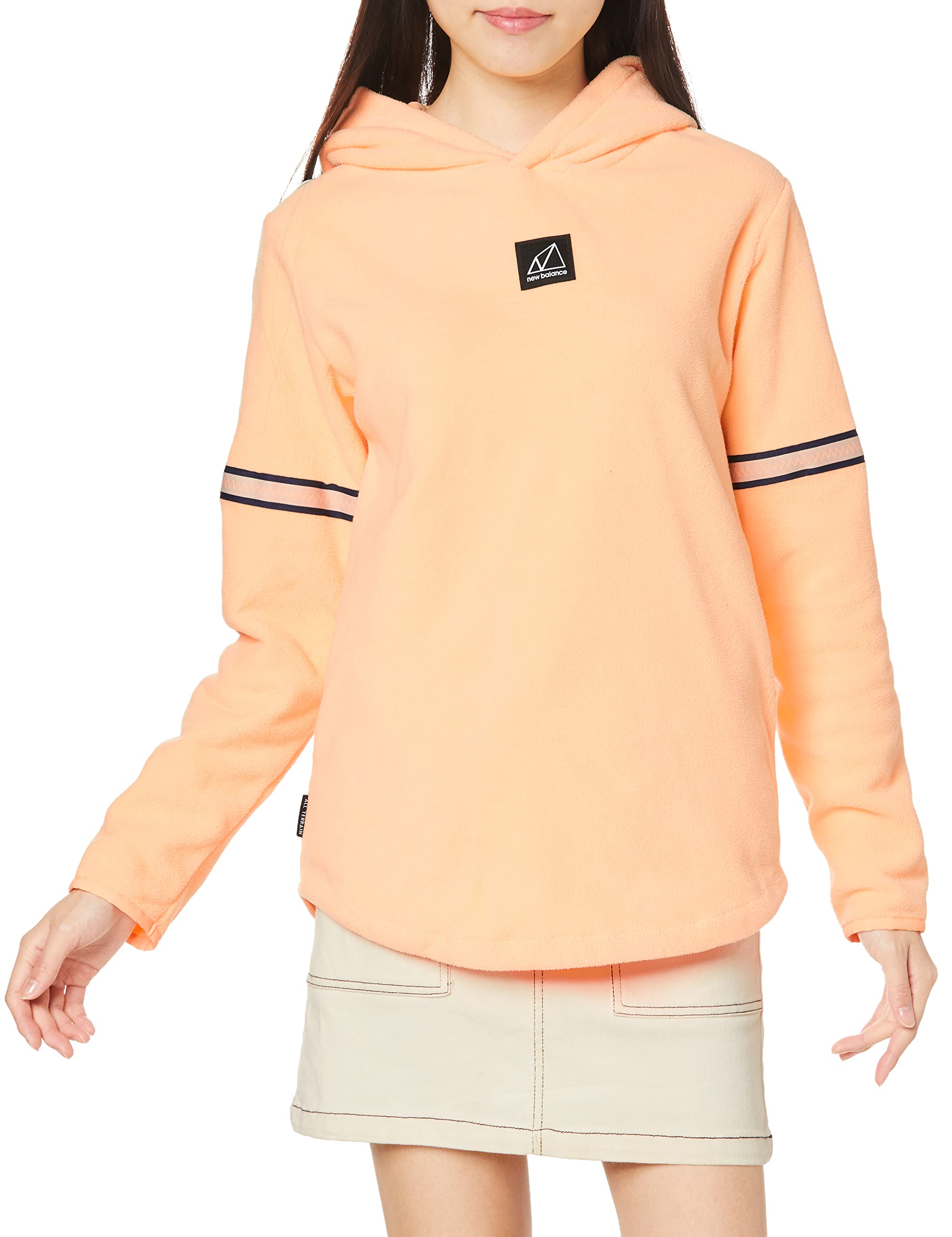 

Sweat NB All Terrain Polar Fleece Hoodie LMO Free Size [New Balance] Women s (Light Mango)