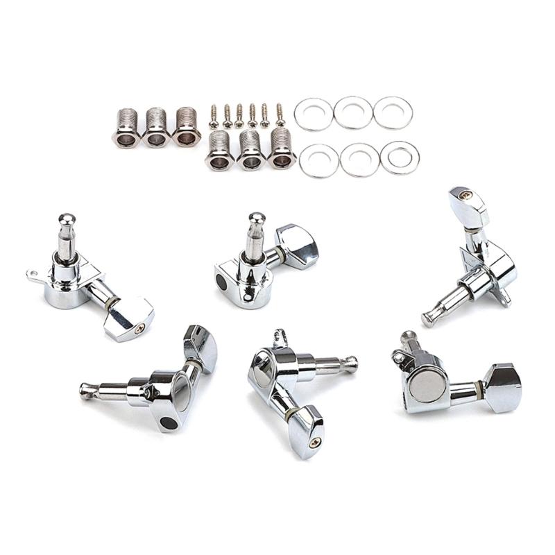 6Pcs Sealed Guitar Tunings Pegs Key Tuners Machine Head Knob Guitar Part