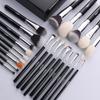 EILI Black 23 Pcs Make Up Brushes Tools Foundation Eyeshadow Eyelash Eyebrow Brush Professional Makeup Brushes Set Natural Hair