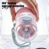 Heat Resistant Drinking Vessel Spray Sports Water Bottle, 750ml Dual-Use Mist And Drink Cup with Safety Reusable Plastic Lock, Leak-Proof Bottle