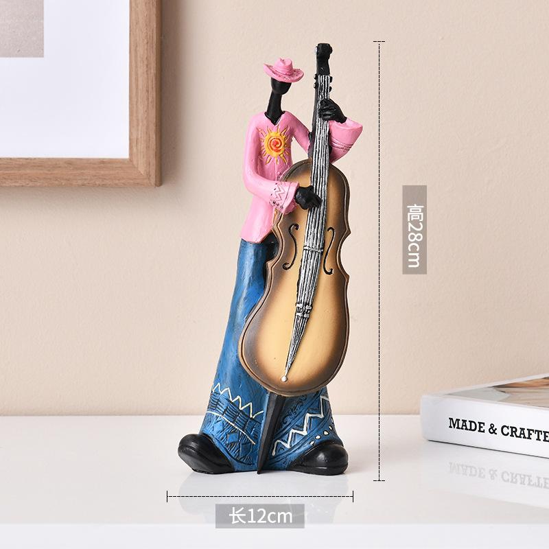 

Creative retro band art ornaments, music figures, living room bookshelves, TV cabinets, wine cabinets, light luxury decorations