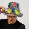 Colorful Sequins Top Caps Adult Stage Shows Goggles Marine Hat for Photography