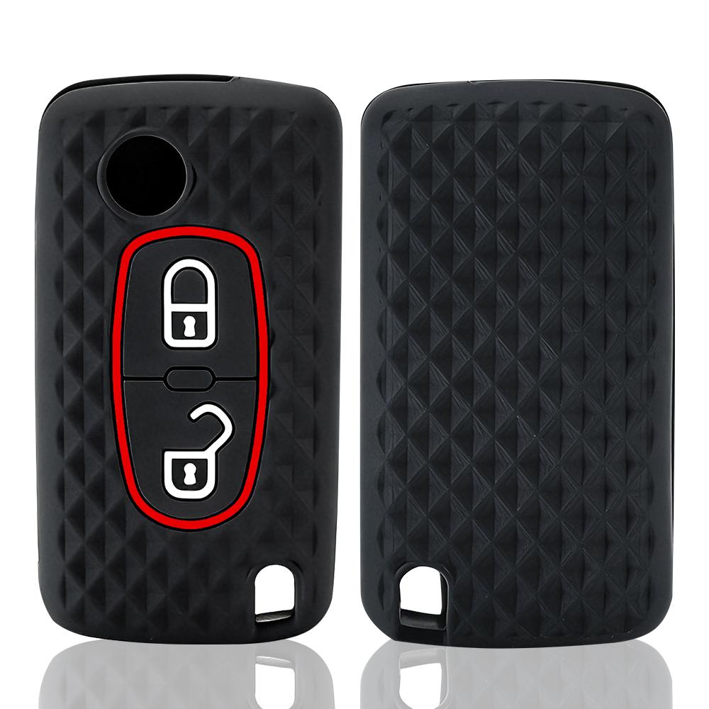 2 3 Button Key Case Cover For Citroen C-Crosser C3 C4 Picasso Berlingo Case For Peugeot Partner Tepee 207 307 308 407 Keychain