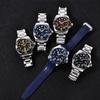 Longines HYDROCONQUEST Concas Taucheruhrenserie GMT Automatik Mechanisches Uhrwerk 300 Uhr 43mm Blaues Zifferblatt Edelstahlgehäuse Kautschukarmband L3.890.4.96.9