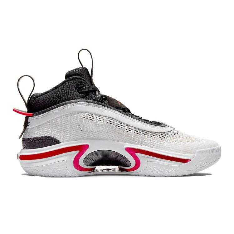 Air Jordan 36 GS Energia Psychiczna Buty Dziecięce Biały Uniwersytecki Czerwony Czarny DA9054-100