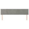 VidaXL 2x Têtes de Lit Meubles de Chambre à Coucher Accessoires de Lit Simple Têtes de Cadre de Lit Intérieur Gris Clair 346194