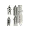 House Insert Ornament Mold House Plaster Small House Moulds Ornament Drip Making Molds LS