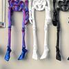 5Pcs 3D Printed Skeleton Refrigerator Magnet Poseable Skeleton Figurine with Movable Joints Halloween Gothic Skeleton Fridge Magnetic Decoration