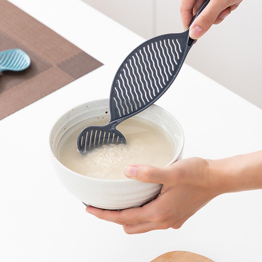 Creativity Drain Rice Board Multifunctional Handhold Cooking Rice Scoop Rice Sieve Wash Filtering Rice Drain Spoon For Kitchen