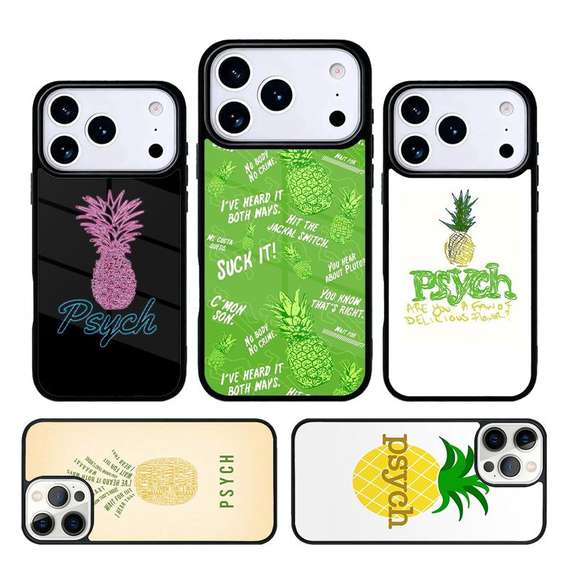 Psych Pineapple Mobile Phone Case Compatible with IPhone 17 16 15 14 13 12 11Pro Max 17 Air Cover