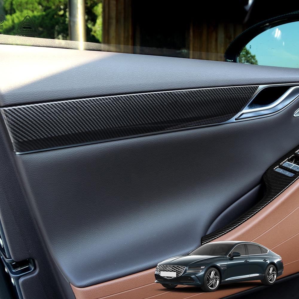 4PCS ABS Plastic Inner Door Panel Cover Dashboard Trim Protection Guard Accessories For Genesis G80 RG3 2026 2026 LHD/RHD