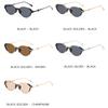 Xiaomi Women Retro Oval Metal Sunglasses UV400 Hollow Curved Temple Fashion Shades For Party Travel Street Photo 2541