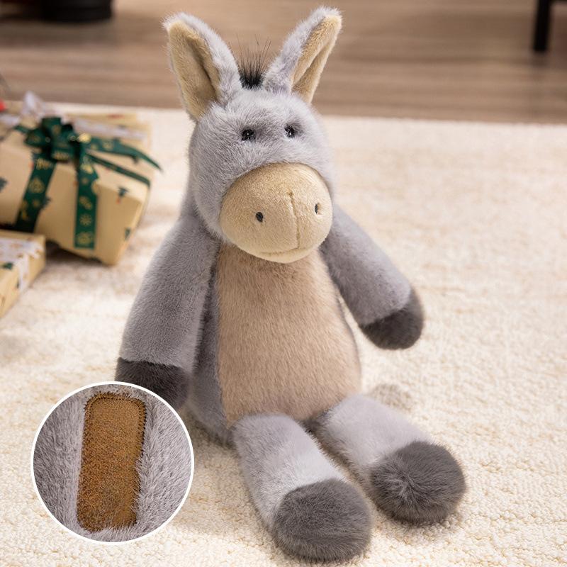 Vierblättriges Kleeblatt Eselpuppe Lange Ohren Stelzenesel Plüschtier Mädchen Geschenk Tröstende Puppe