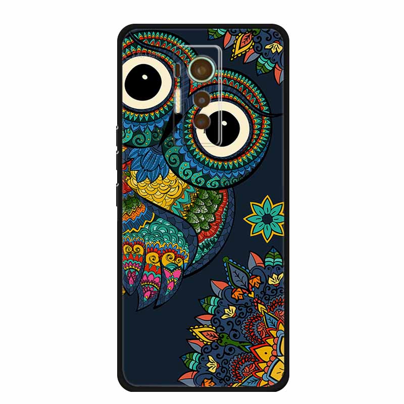 For Tecno Phantom X 2021 Case Animals TPU Silicone Soft Phone Cover Cases for PhantomX 2021 AC8 Protective Shockproof Wolf Shell