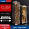 Aluminum Multi-Layer Baking Rack Trolley with Transparent Enclosure for Bread and Cake Pans
