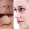 5/10/20PCS Stainless Steel L Shape Nose Stud Set 20G Crystal Nose Ring Hoop Set Indian Crystal Nose Stud Bulk Piercing Nariz Lot