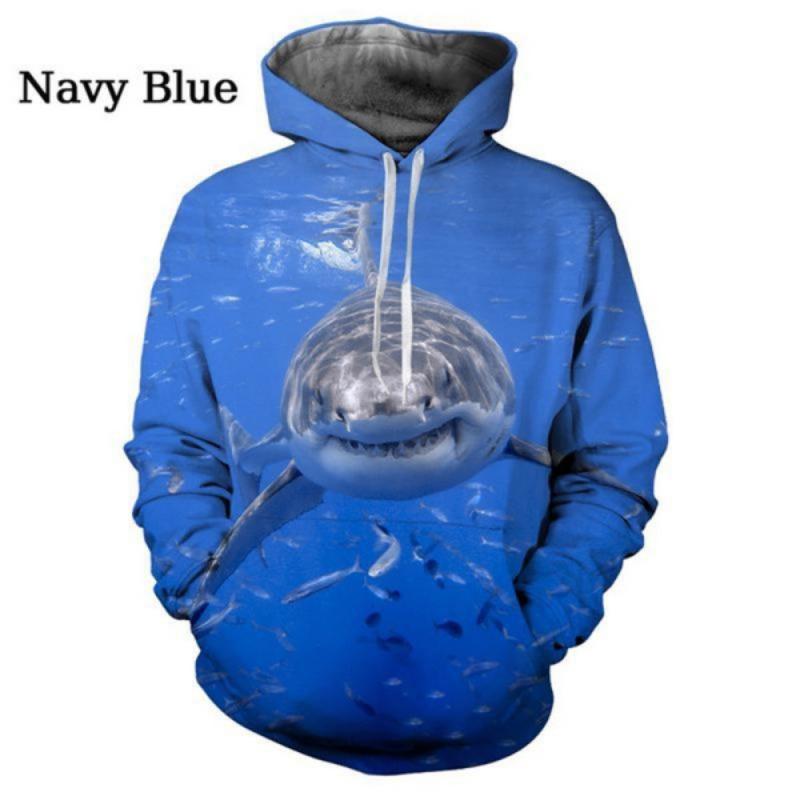 

Модная толстовка с 3D принтом «Морское животное» и «Акула», повседневная забавная индивидуальная уличная толстовка в стиле хип-хоп 6XL