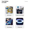 Gas Leak Detector WiFi Home Gas Alarm USB Powered Tuya APP Monitor Temperature Alarm Clock Display