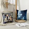 Anime A-Angels Of Death Cushion Cover Breathable Linen Pillowcase Summer Odorless Eco-Friendly Invisible Zipper Washable