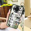 Dirt-resistant Cartoon Phone Case For Cubot Note20 Phone Holder Wristband Waterproof Panda Soft case Anti-dust Cute Ring
