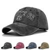 Route 66embroider Baseball Cap Washed Distressed Baseball Cap Embroidered Peaked Cap Cowboy Hat Sun Hat No