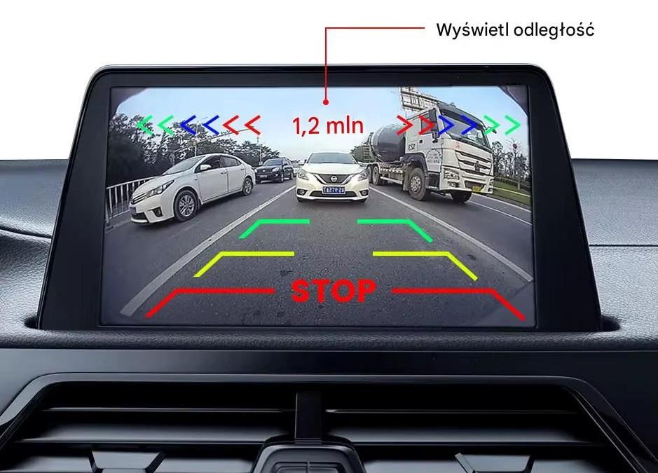 Kamera Cofania Z Czujnikiem Ultradźwiękowym Ntsc 700Tvl