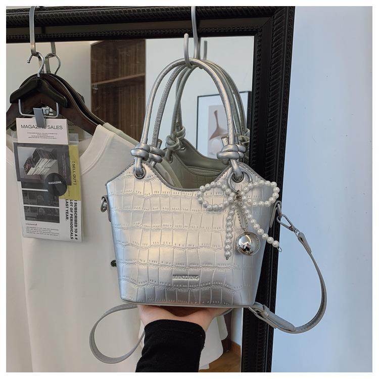 New summer small bag women's versatile fashion shoulder messenger bag popular portable bucket bag