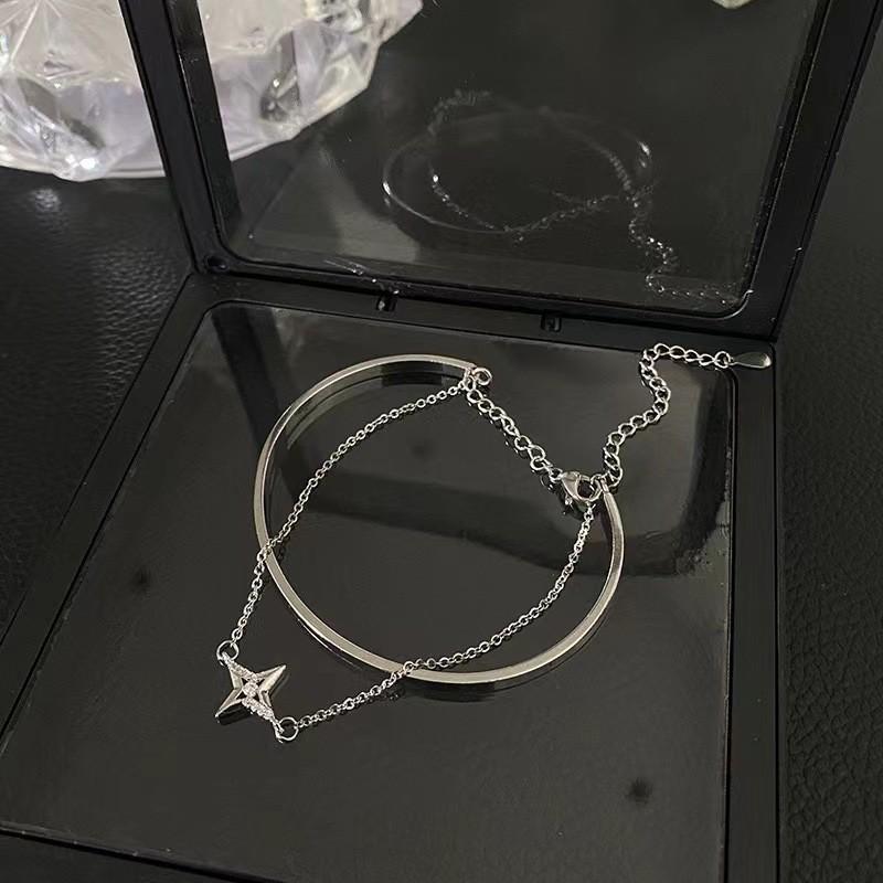 Premium Star Copper Bracelet Womens Unique Double Layer Elegant Hand Ornament