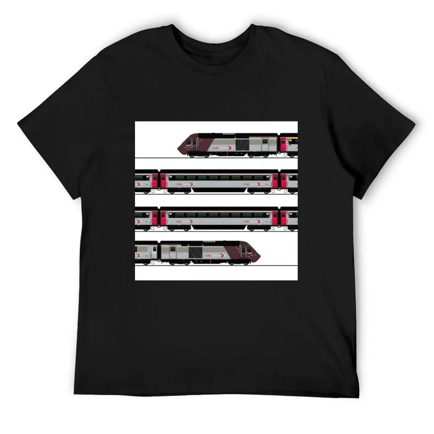 

CROSS COUNTRY HST LOCOMOTIVE T-Shirt summer 2025 tops graphic t shirts tshirts for men XXXXXL чорний