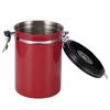 Stainless Steel Sealed Tank MoistureProof Coffee Bean Tea Storage Pot with Air Evacuation Valve
