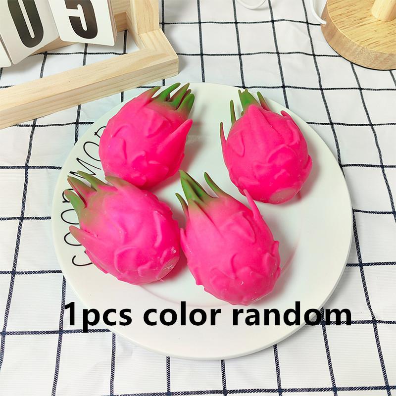 

Funny Decompression Vent Dragon Fruit Squeeze Ball Gift Squishy Squeeze Stress Reliever Fidget Sensory Toy Simulation Fruit Foo