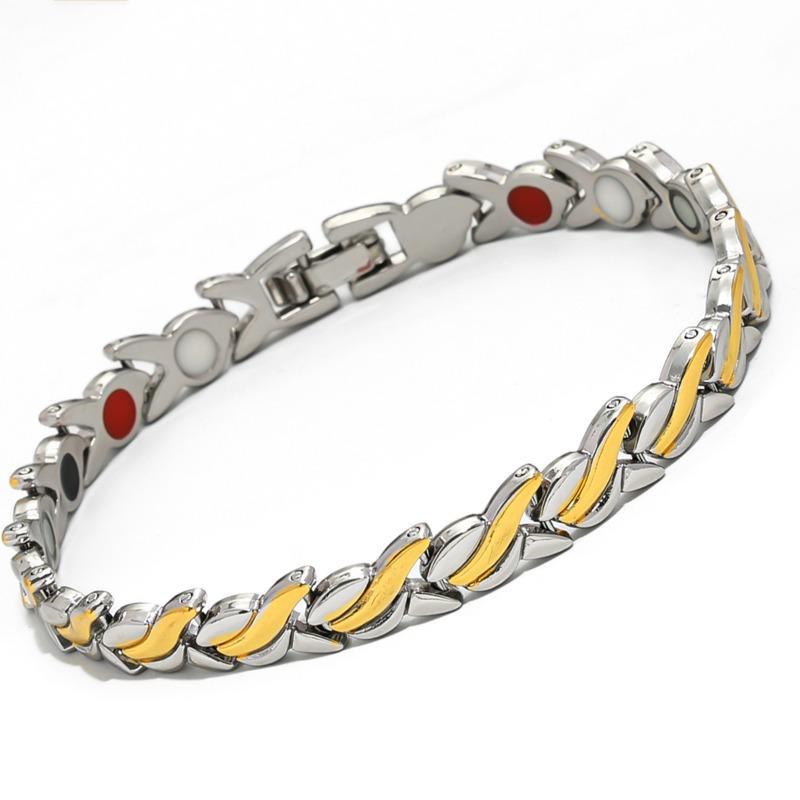 Bransoletki magnetyczne dla kobiet Vintage łańcuszek z rybami Zdrowotne energetyczne bransoletki magnetyczne dla kobiety biżuteria